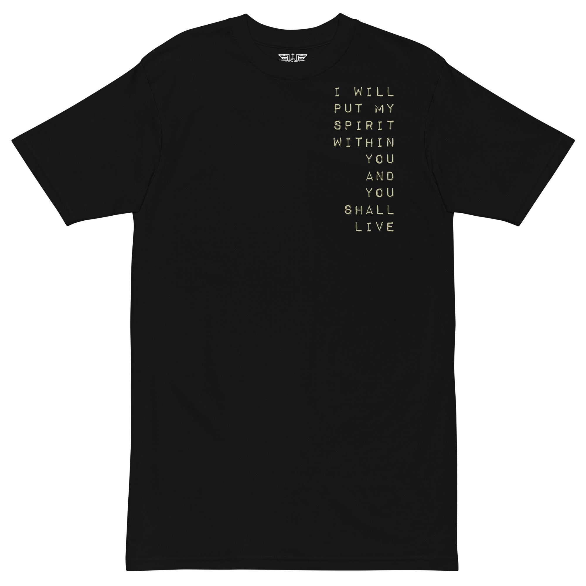 Ezekiel 37 | Dry Bones | Backside Bold Unisex Tee - New Levels Apparel - Faith - Based_Christian Streetwear